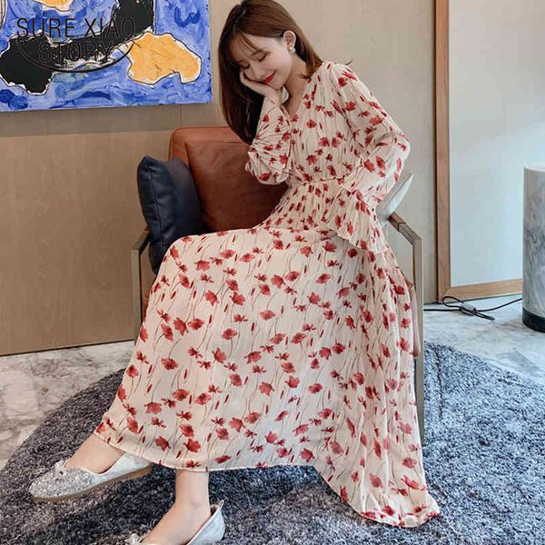 casual autumn women v collar long sleeve chiffon pleated dress floral midi dresses lady vestidos 7159 50 210417, Black;gray
casual autumn women v collar long sleeve chiffon pleated dress floral midi dresses lady vestidos 7159 50 210417, Black;gray