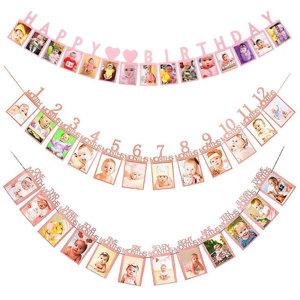 party decoration happy birthday po frame banner for family first kids baby boy girl my 1st one year supplies 12 month
party decoration happy birthday po frame banner for family first kids baby boy girl my 1st one year supplies 12 month