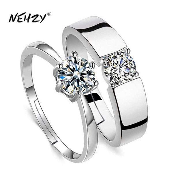 nehzy 925 sterling silver new women's fashion jewelry crystal zircon four claw six claw men and women couple ring p0818
nehzy 925 sterling silver new women's fashion jewelry crystal zircon four claw six claw men and women couple ring p0818