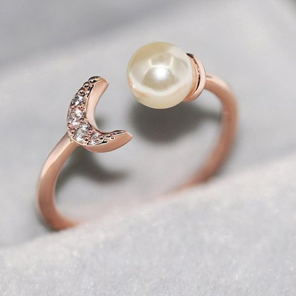 cluster rings double fair adjustable moon for women girls white gold color imitation pearl zircon party fashion jewelry r895, Golden;silver
cluster rings double fair adjustable moon for women girls white gold color imitation pearl zircon party fashion jewelry r895, Golden;silver