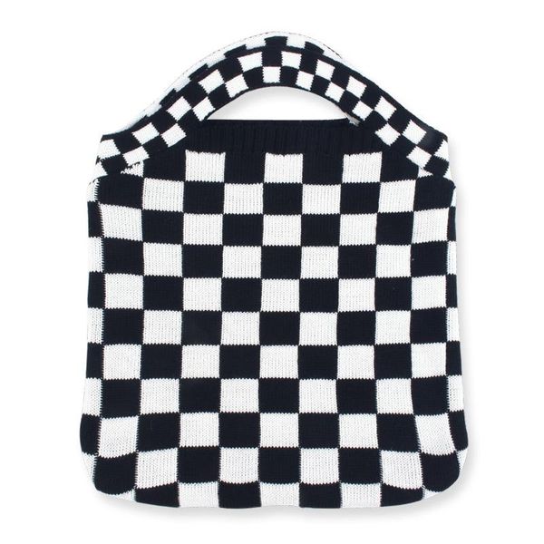 evening bags women woolen crochet black and white chessboard plaid vintage handbag lady kintting wrist big size everyday tote bag
evening bags women woolen crochet black and white chessboard plaid vintage handbag lady kintting wrist big size everyday tote bag