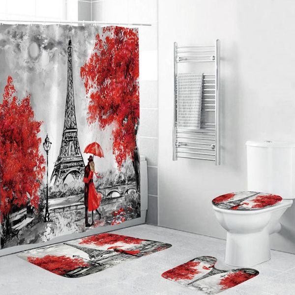 shower curtains retro paris tower print bath curtain bathroom accessories 4 piece set soft toilet mat pad home decor
shower curtains retro paris tower print bath curtain bathroom accessories 4 piece set soft toilet mat pad home decor