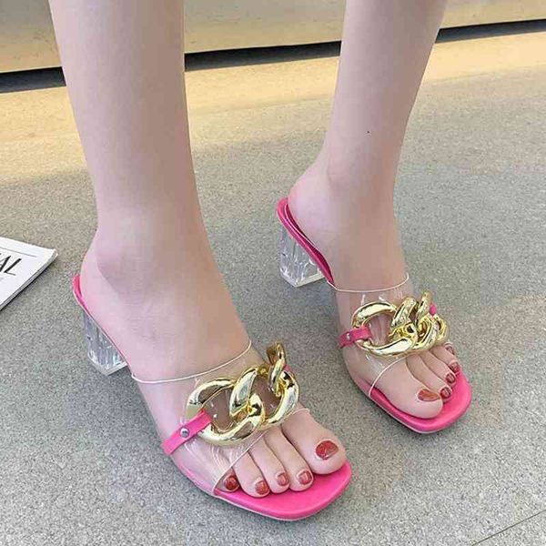sandals metal chain crystal heels slippers women summer transparent square woman 2021 casual shoes flip flop qs49, Black
sandals metal chain crystal heels slippers women summer transparent square woman 2021 casual shoes flip flop qs49, Black