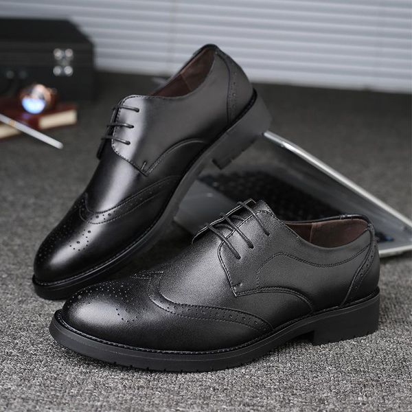 dress shoes classics fashion leisure men's formal pu solid casual business oxfords lace-up pointed toe elegant wedding, Black
dress shoes classics fashion leisure men's formal pu solid casual business oxfords lace-up pointed toe elegant wedding, Black