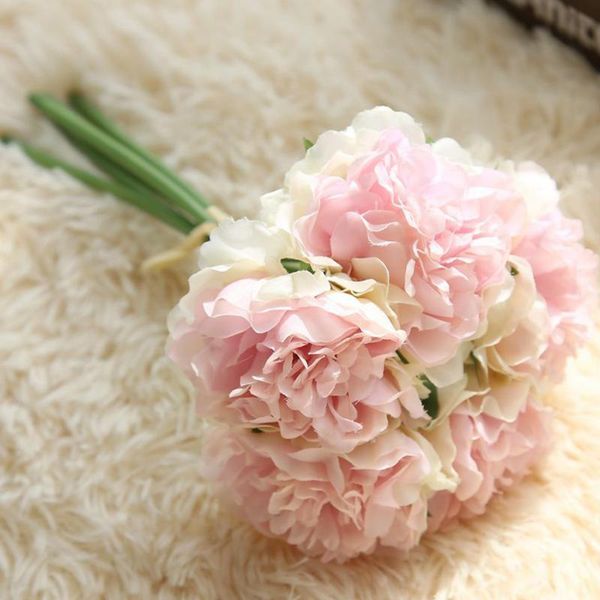 decorative flowers & wreaths artificial bouquet 5 heads peony silk flower fake leaf home wedding party decor
decorative flowers & wreaths artificial bouquet 5 heads peony silk flower fake leaf home wedding party decor