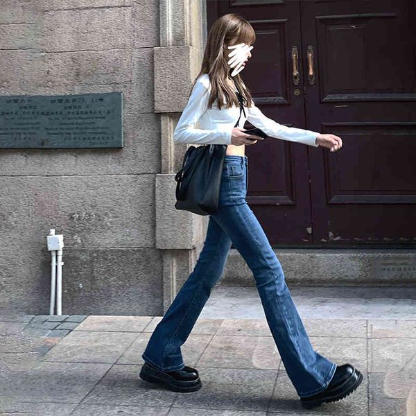 high-waisted trousers women in vintage flared clothes streetwear bell lower pants femme jeans thin pantalones of mujer kobieta da insy, Blue
high-waisted trousers women in vintage flared clothes streetwear bell lower pants femme jeans thin pantalones of mujer kobieta da insy, Blue