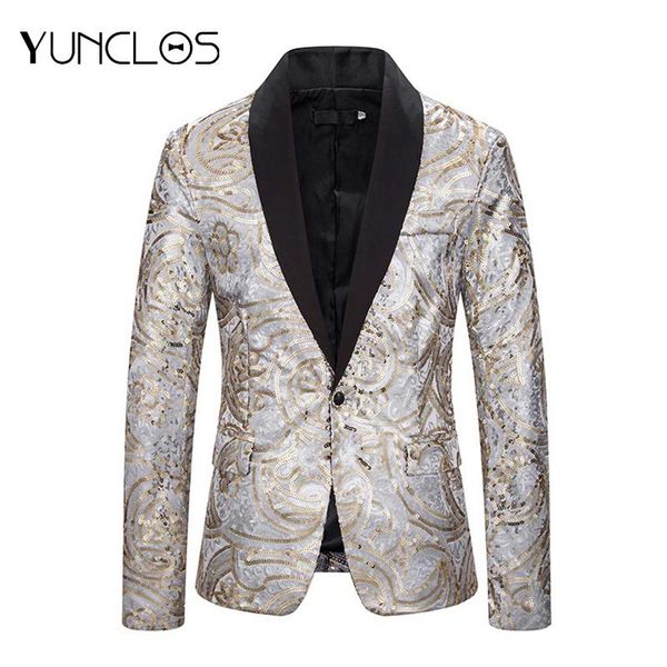 men's suits & blazers male sequin suit single breasted gold &silver color wedding &party blazer one button jacket slim casual, White;black
men's suits & blazers male sequin suit single breasted gold &silver color wedding &party blazer one button jacket slim casual, White;black