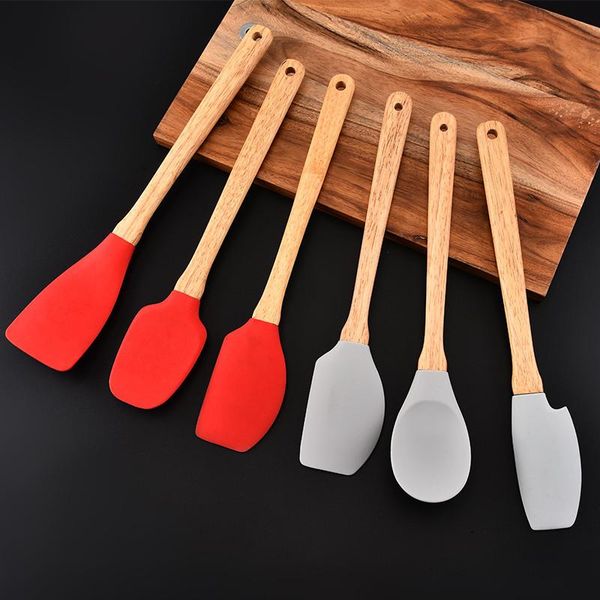 wooden handle silicone scraper 3-piece set cake cream duster baking flour mixer household kitchen supplies & pastry tools
wooden handle silicone scraper 3-piece set cake cream duster baking flour mixer household kitchen supplies & pastry tools