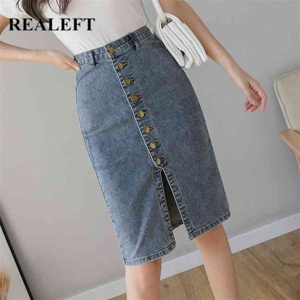 realeft spring autumn new denim sheath wrap skirts single-breasted high waist pencil midi skirt front split skirts womens 210401, Black
realeft spring autumn new denim sheath wrap skirts single-breasted high waist pencil midi skirt front split skirts womens 210401, Black