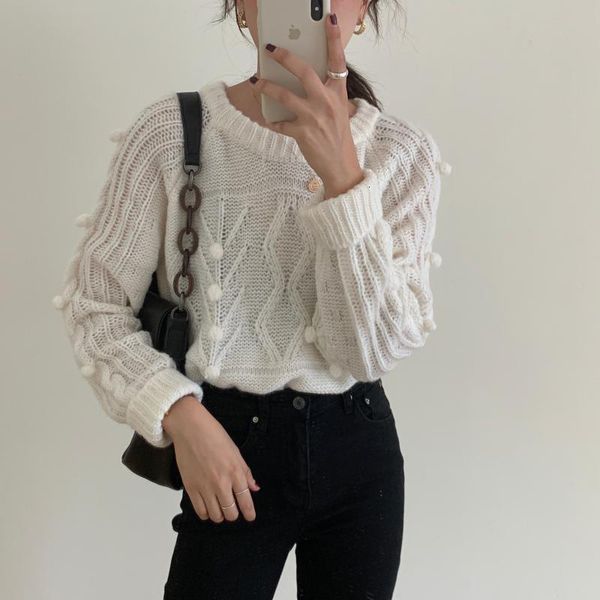 sweaters women prairie chic knitted casual o-neck loose solid autumn pullovers leisure feminine soft sweet sweaters, White;black
sweaters women prairie chic knitted casual o-neck loose solid autumn pullovers leisure feminine soft sweet sweaters, White;black