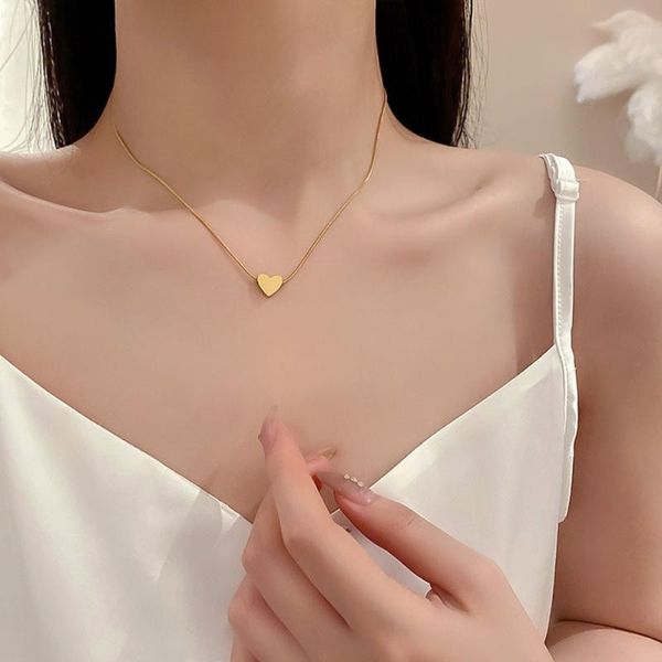 pendant necklaces titanium steel korean fashion trendy love necklace clavicle chain net red temperament jewelry, Silver
pendant necklaces titanium steel korean fashion trendy love necklace clavicle chain net red temperament jewelry, Silver