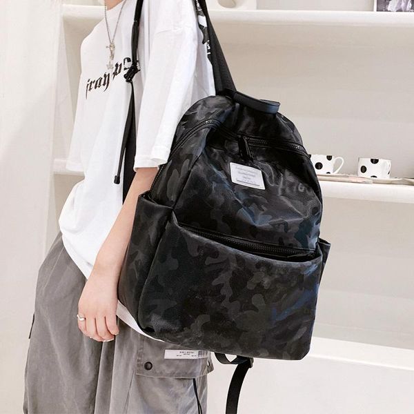 backpack fashion camouflage pattern pu fabric casual all-match female outing rucksack mochila
backpack fashion camouflage pattern pu fabric casual all-match female outing rucksack mochila