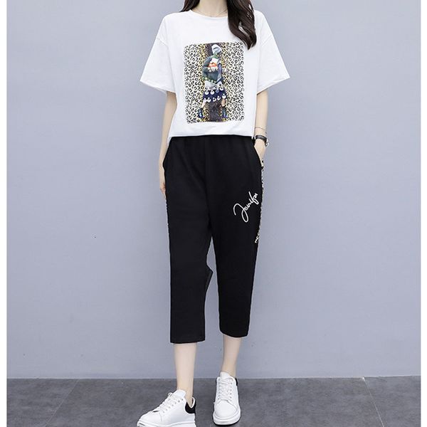 two piece dress summer letter print tracksuits women 2 set spring street t-shirt and jogger suits casual 2pcs outfits x4lh, White
two piece dress summer letter print tracksuits women 2 set spring street t-shirt and jogger suits casual 2pcs outfits x4lh, White