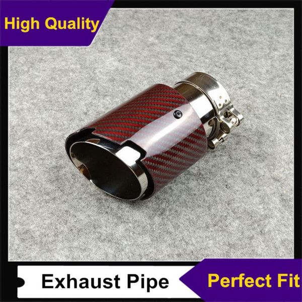 motorcycle exhaust system style carbon fiber + silver stainless steel universal end pipe red car tips 1pcs
motorcycle exhaust system style carbon fiber + silver stainless steel universal end pipe red car tips 1pcs