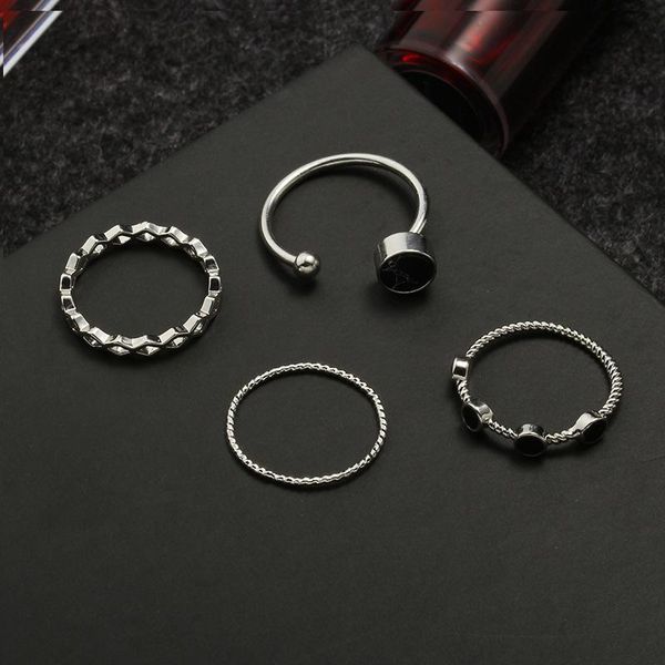 wedding rings fashion black bead water ripple open ring four-piece combination tail ladies party accessories, Slivery;golden
wedding rings fashion black bead water ripple open ring four-piece combination tail ladies party accessories, Slivery;golden