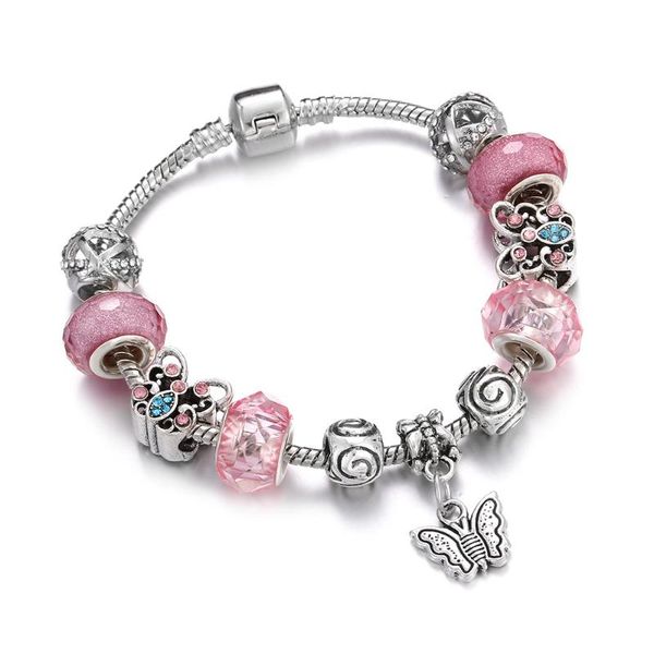 charm bracelets charms & bangles for women pink glass beads butterfly pendant bead bracelet jewelry girs's friendship gifts wholesale, Golden;silver
charm bracelets charms & bangles for women pink glass beads butterfly pendant bead bracelet jewelry girs's friendship gifts wholesale, Golden;silver