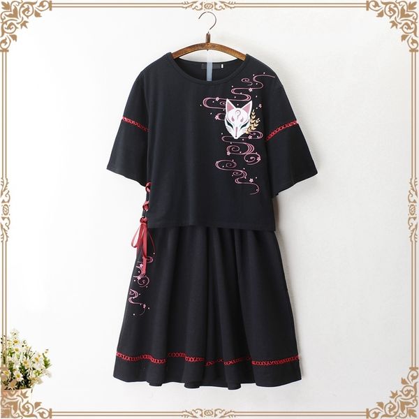 summer asian oriental clothing women hanfu traditional chinese hanfu set japanese style black harakuju cute outfits 11363, Red
summer asian oriental clothing women hanfu traditional chinese hanfu set japanese style black harakuju cute outfits 11363, Red