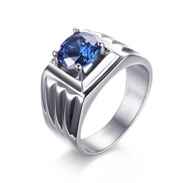 wedding rings luxury stainless steel blue zircon stone casting ring exquisite fashion men engagement, Slivery;golden
wedding rings luxury stainless steel blue zircon stone casting ring exquisite fashion men engagement, Slivery;golden