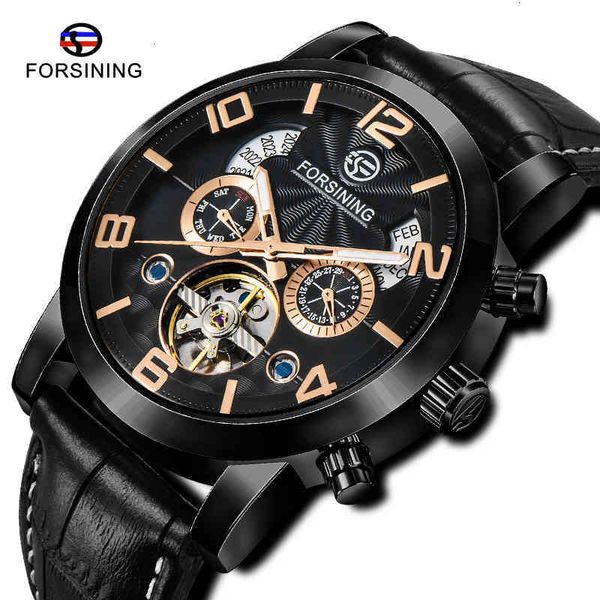 black forsining tourbillion mode wave clock multifunctional display mens automatic mechanical watches brand luxury, Slivery;brown
black forsining tourbillion mode wave clock multifunctional display mens automatic mechanical watches brand luxury, Slivery;brown