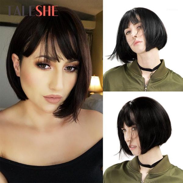 short bob wig with bangs straight black synthetic wigs for white women cosplay hair bobo hairstyle brown blonde1
short bob wig with bangs straight black synthetic wigs for white women cosplay hair bobo hairstyle brown blonde1