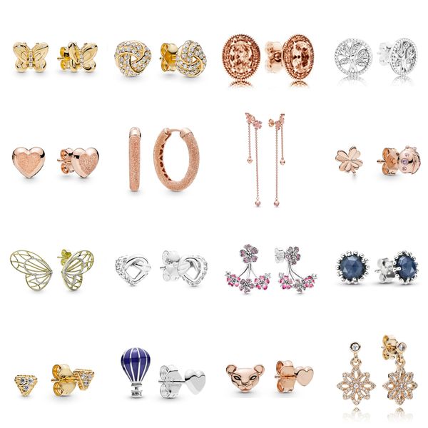 2021 new 100% 925 sterling silver267921cz shine decorative butterflies earring clear cz studs heart ear charm pandora beads fit original, Golden;silver 
2021 new 100% 925 sterling silver267921cz shine decorative butterflies earring clear cz studs heart ear charm pandora beads fit original, Golden;silver