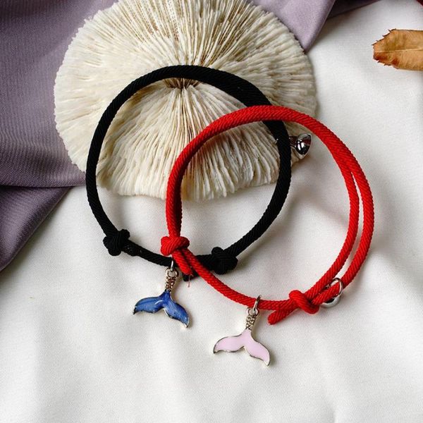 charm bracelets sweet ocean series fishtail hand chain a pair of magnet attractive romantic pink couple for men and women, Golden;silver
charm bracelets sweet ocean series fishtail hand chain a pair of magnet attractive romantic pink couple for men and women, Golden;silver