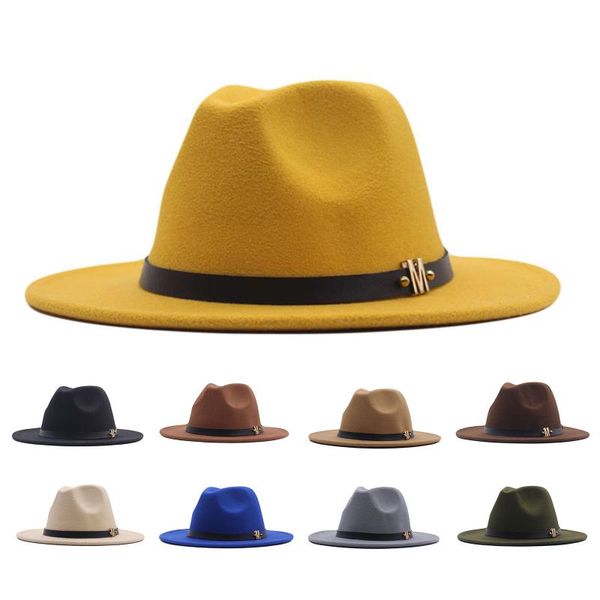 wide brim hats vintage solid color felt bowler fedora hat winter floppy women cap jazz gorra european american round caps, Blue;gray
wide brim hats vintage solid color felt bowler fedora hat winter floppy women cap jazz gorra european american round caps, Blue;gray