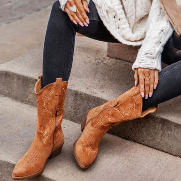 retro girl ins autumn shoes round toe slip on high heels mid calf women boots arrival, Black
retro girl ins autumn shoes round toe slip on high heels mid calf women boots arrival, Black