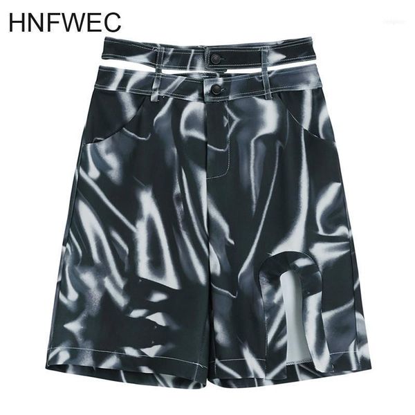 print short for women high waist sashes asymmetric split pocket street wear casual shorts female 2021 summer fashion k3061, White;black
print short for women high waist sashes asymmetric split pocket street wear casual shorts female 2021 summer fashion k3061, White;black
