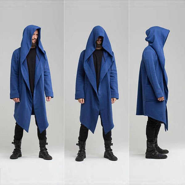 men's outerwear jackets autumn and winter 2021 coat long cardigan cape hooded sweater, Black;brown
men's outerwear jackets autumn and winter 2021 coat long cardigan cape hooded sweater, Black;brown