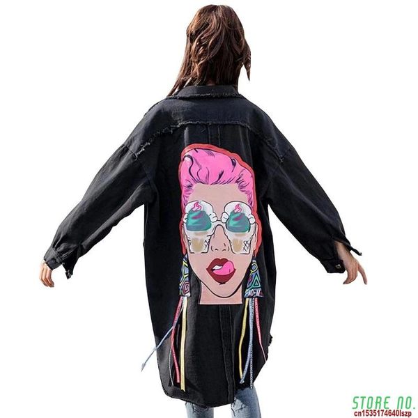 casual denim jacket woman loose coat vintage pattern korea print windbreaker chaqueta mujer harajuku bewomen's jackets, Black;brown
casual denim jacket woman loose coat vintage pattern korea print windbreaker chaqueta mujer harajuku bewomen's jackets, Black;brown