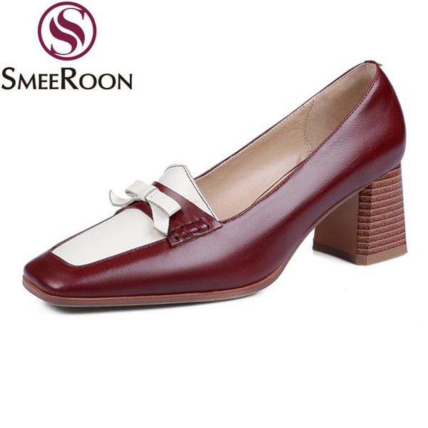 dress shoes smeeroon 2021 genuine leather pumps square high heels fashion ladies summer shallow toe party, Black
dress shoes smeeroon 2021 genuine leather pumps square high heels fashion ladies summer shallow toe party, Black