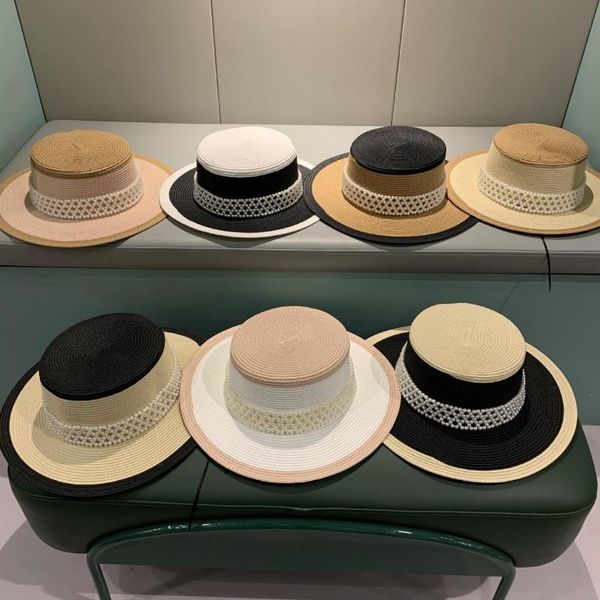 stingy brim hats niche net red four seasons fashion small hat casual pearl stitching straw female korean retro wild anti-sei sun, Blue;gray
stingy brim hats niche net red four seasons fashion small hat casual pearl stitching straw female korean retro wild anti-sei sun, Blue;gray