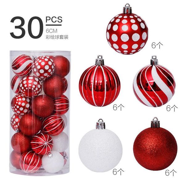 party decoration 6cm30pc christmas balls decorations for home red painted tree pendant adornos de navidad natal decoração
party decoration 6cm30pc christmas balls decorations for home red painted tree pendant adornos de navidad natal decoração