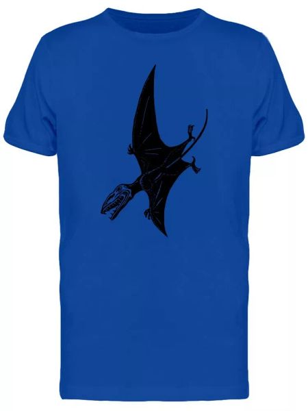 Sketch Of Open Mouth Pterodactyl Tee Men's -Image by Shutterstock, White;black