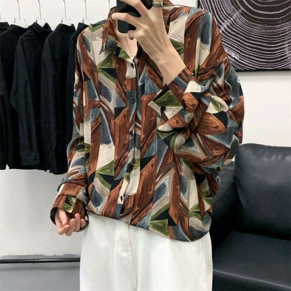 men's casual shirts shirtfrench dress shirt men's long sleeves feel drooping vintage pishuai ins floral and women's fashion u, White;black
men's casual shirts shirtfrench dress shirt men's long sleeves feel drooping vintage pishuai ins floral and women's fashion u, White;black