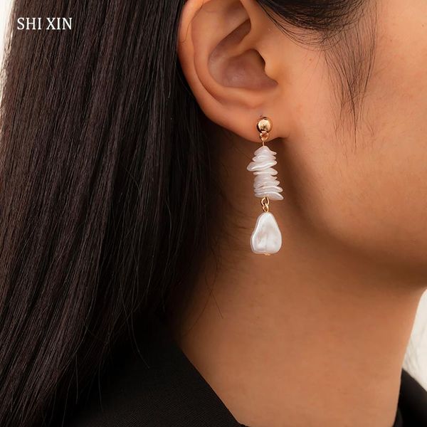 dangle & chandelier shixin elegant long pearl pendant earrings for women fashion wedding hoop 2021 jewelry korean girls gift, Silver
dangle & chandelier shixin elegant long pearl pendant earrings for women fashion wedding hoop 2021 jewelry korean girls gift, Silver