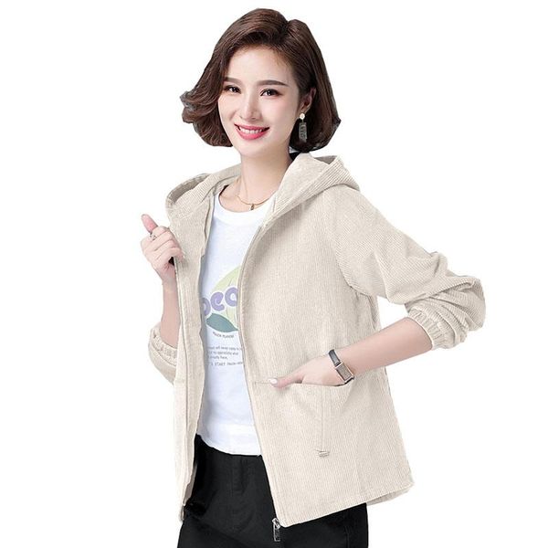 women's jackets female fashion corduroy plus size loose jacket 2021 autumn coat elegant hooded street wild ladies spring ok1188, Black;brown
women's jackets female fashion corduroy plus size loose jacket 2021 autumn coat elegant hooded street wild ladies spring ok1188, Black;brown