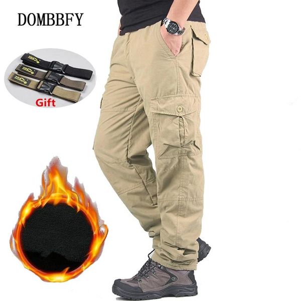 men's pants winter fleece warm tactical cotton trousers loose army green cargo men casual plus thicken tooling, Black
men's pants winter fleece warm tactical cotton trousers loose army green cargo men casual plus thicken tooling, Black