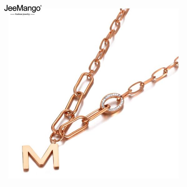 pendant necklaces jeemango goth titanium stainless steel clay crystal m letter necklace for women trendy chain & link jn20099, Silver
pendant necklaces jeemango goth titanium stainless steel clay crystal m letter necklace for women trendy chain & link jn20099, Silver