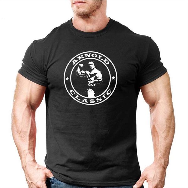 arrive o neck arnold men classic body building workout trainer motivation online design, White;black
arrive o neck arnold men classic body building workout trainer motivation online design, White;black