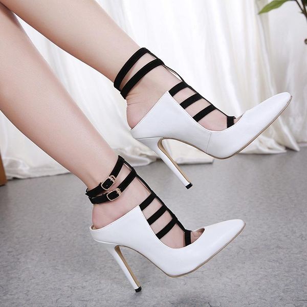 dress shoes design white high heels pumps sandals 12cm fashion pointed toe buckle strap gladiator thin heel woman 78, Black
dress shoes design white high heels pumps sandals 12cm fashion pointed toe buckle strap gladiator thin heel woman 78, Black