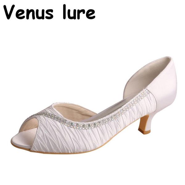 dress shoes handmade peep toe white low heel wedding pumps with crystal for women, Black 
dress shoes handmade peep toe white low heel wedding pumps with crystal for women, Black