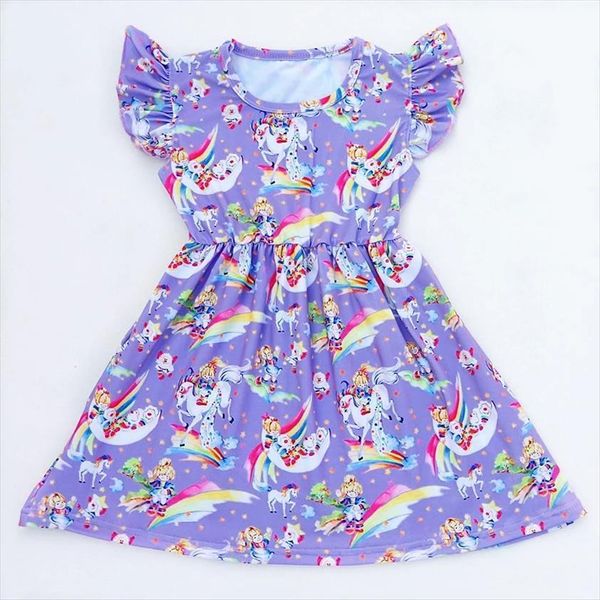 kids girls purple milk silk girl dresses summer toddler unicorn flutter sleeve princess clothes, Red;yellow
kids girls purple milk silk girl dresses summer toddler unicorn flutter sleeve princess clothes, Red;yellow