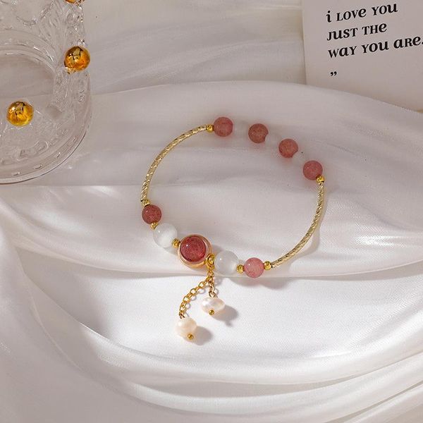 beaded, strands female simple exquisite strawberry crystal beaded bracelet korean fashion sweet girl imitation pearl jewelry accessories, Black
beaded, strands female simple exquisite strawberry crystal beaded bracelet korean fashion sweet girl imitation pearl jewelry accessories, Black