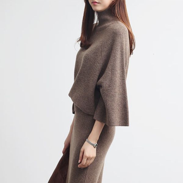 two piece dress suit of knitted or crocheted hoodie, two pieces, female autumn shirt with a turtleneck and purse, skirt an elegant hip mlei, White
two piece dress suit of knitted or crocheted hoodie, two pieces, female autumn shirt with a turtleneck and purse, skirt an elegant hip mlei, White