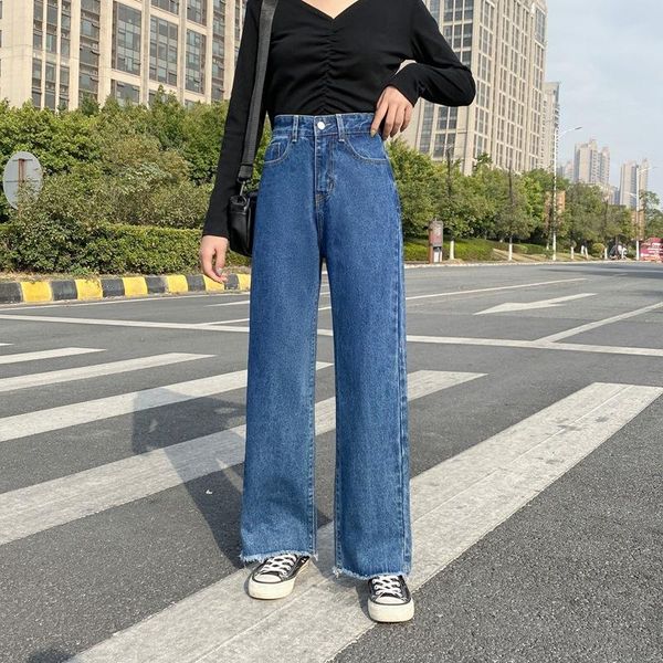 women's jeans denim 2021 spring high waist slim floor pants plus size 4xl fat mm loose wide leg straight femme, Blue
women's jeans denim 2021 spring high waist slim floor pants plus size 4xl fat mm loose wide leg straight femme, Blue