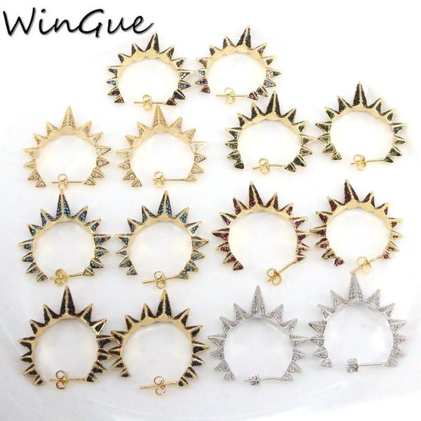 hoop & huggie full cz pave geometric earrings for women golden crystal zircon point brinco jewelry, 33*31mm, Golden;silver
hoop & huggie full cz pave geometric earrings for women golden crystal zircon point brinco jewelry, 33*31mm, Golden;silver