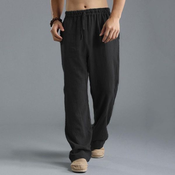 men's pants adisputent 2021 mens nature cotton linen trousers summer casual male solid elastic waist straight loose plus size, Black
men's pants adisputent 2021 mens nature cotton linen trousers summer casual male solid elastic waist straight loose plus size, Black