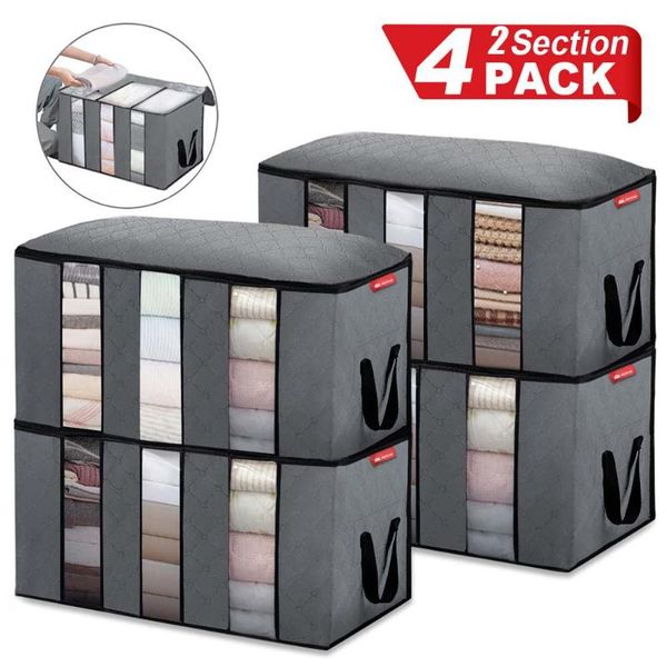 storage bags 4pc foldable comforter bag household clothing box dustproof non-woven quilt bra socks wardrobe organizer
storage bags 4pc foldable comforter bag household clothing box dustproof non-woven quilt bra socks wardrobe organizer